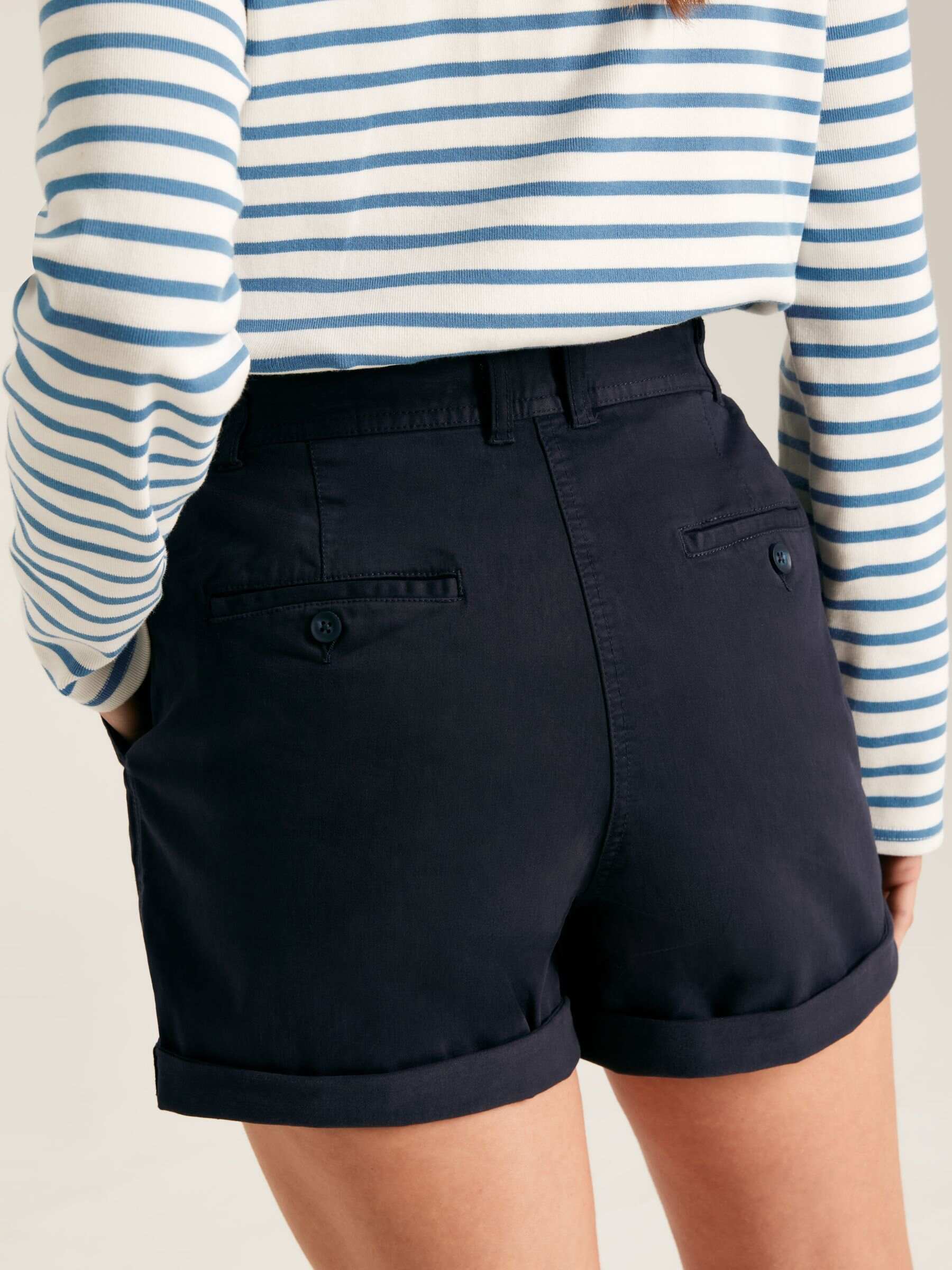Navy Blue Chino Shorts