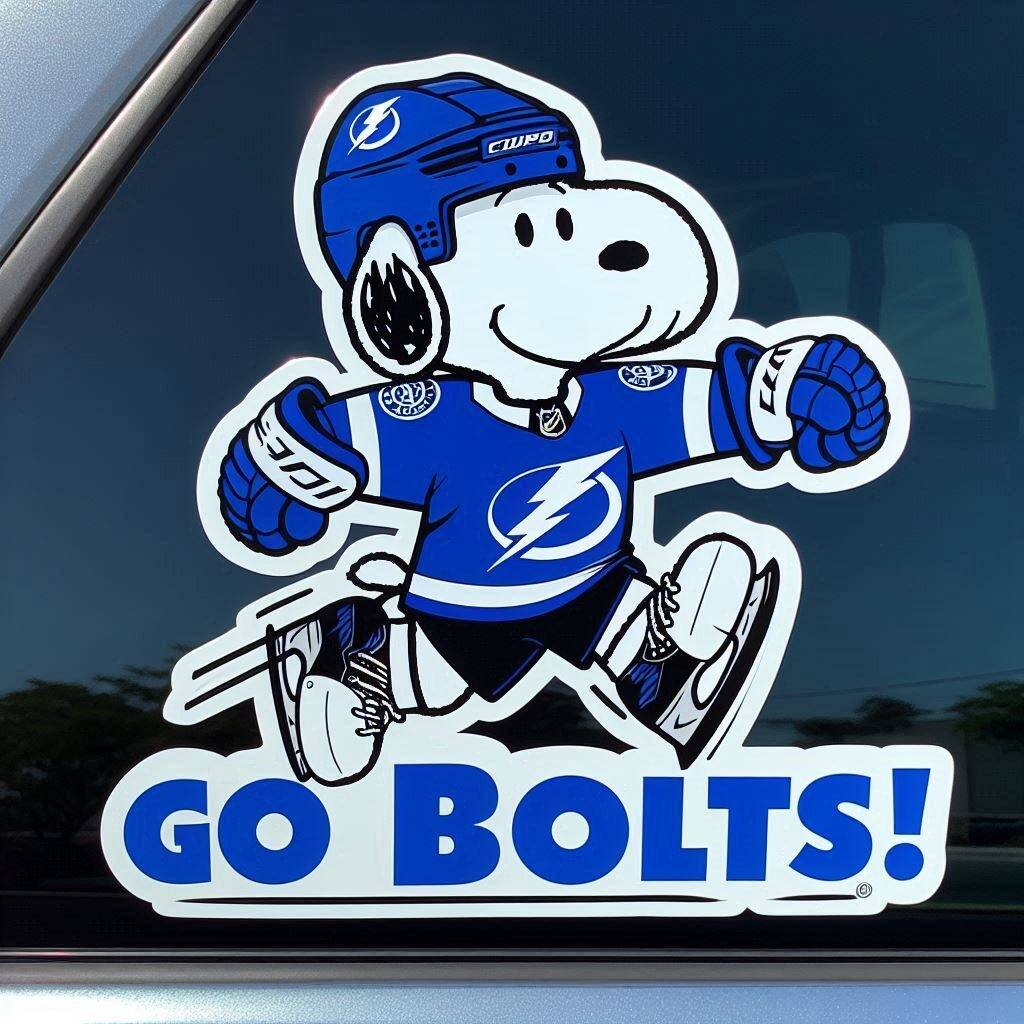 Snoopy NHL Car Decal
