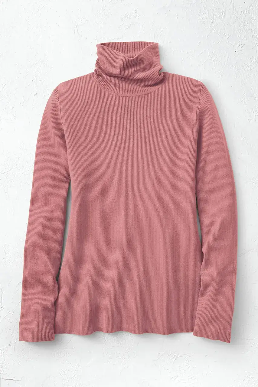 Ribbed Turtleneck Sweater