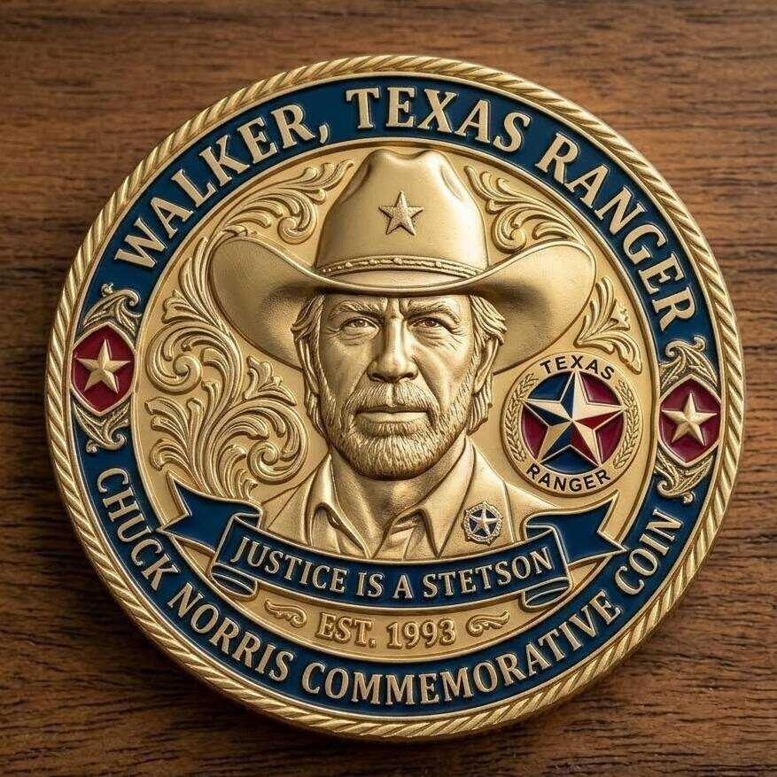 Walker, Texas Ranger Chuck Norris Commemorative Coin