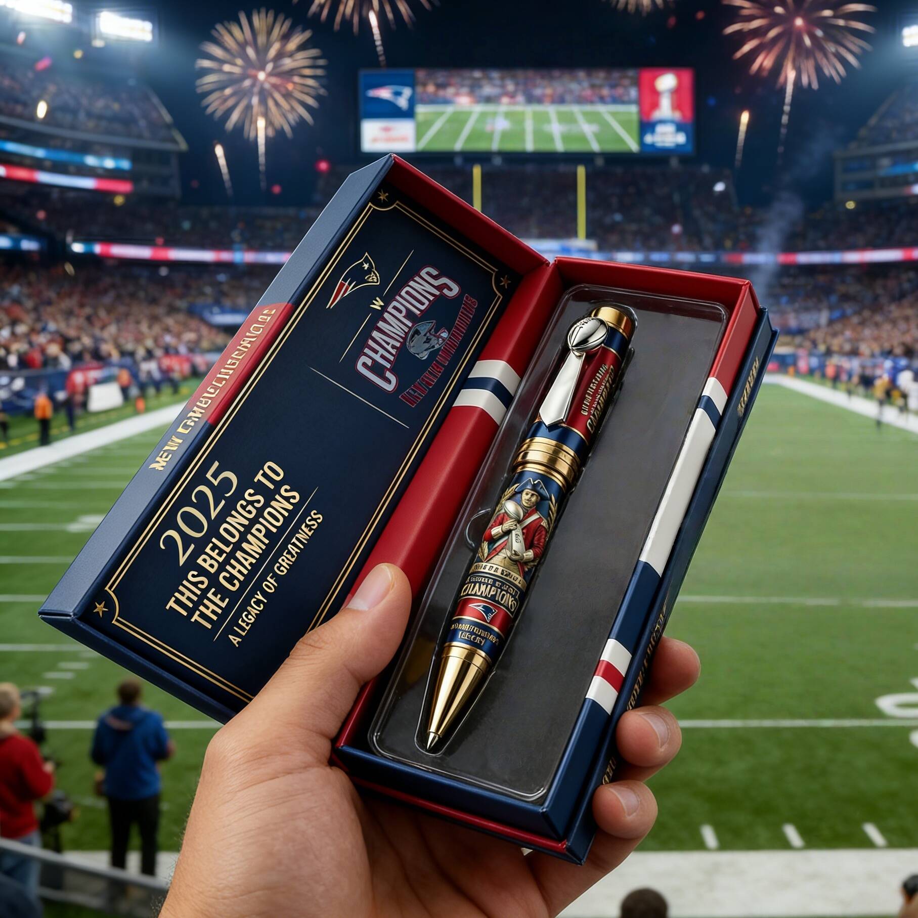 🏆 New England Patriots – Super Bowl LX  Championship Commemorative Pen
