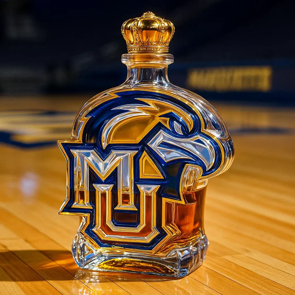Marquette University Golden Eagles Whiskey Bottle
