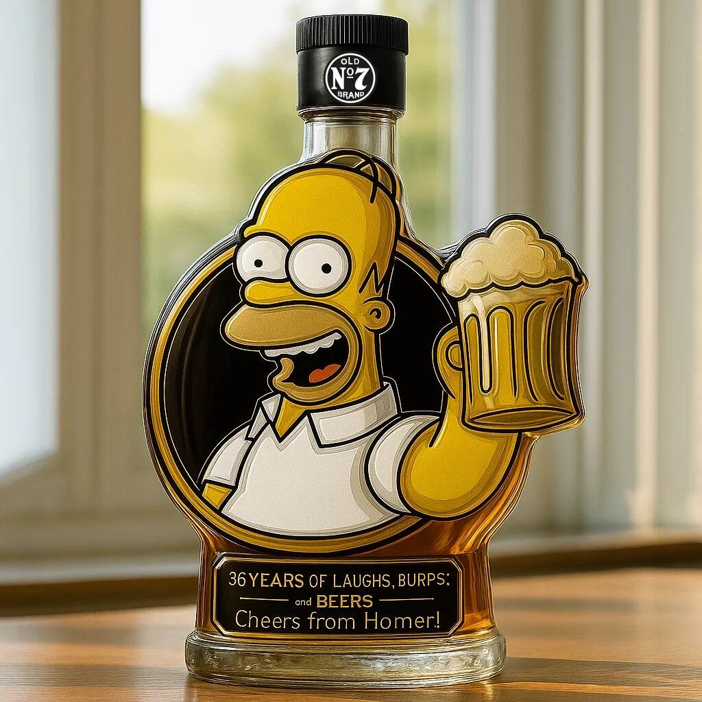The Homer Simpson Whiskey Bottle：Cheers from Homer!