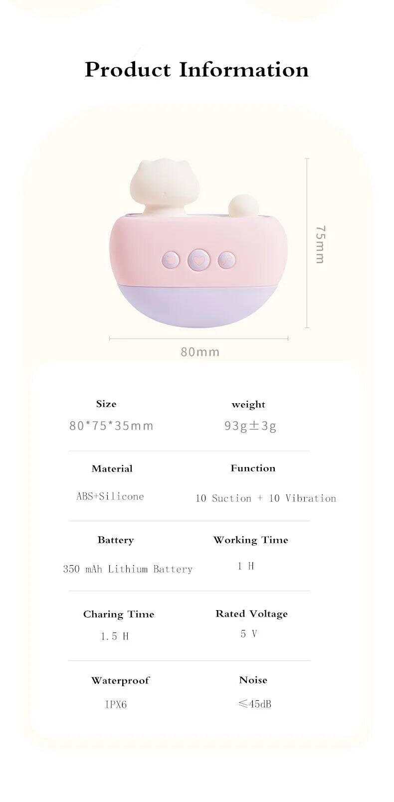 Mini Cat Multifunctional Vibrator