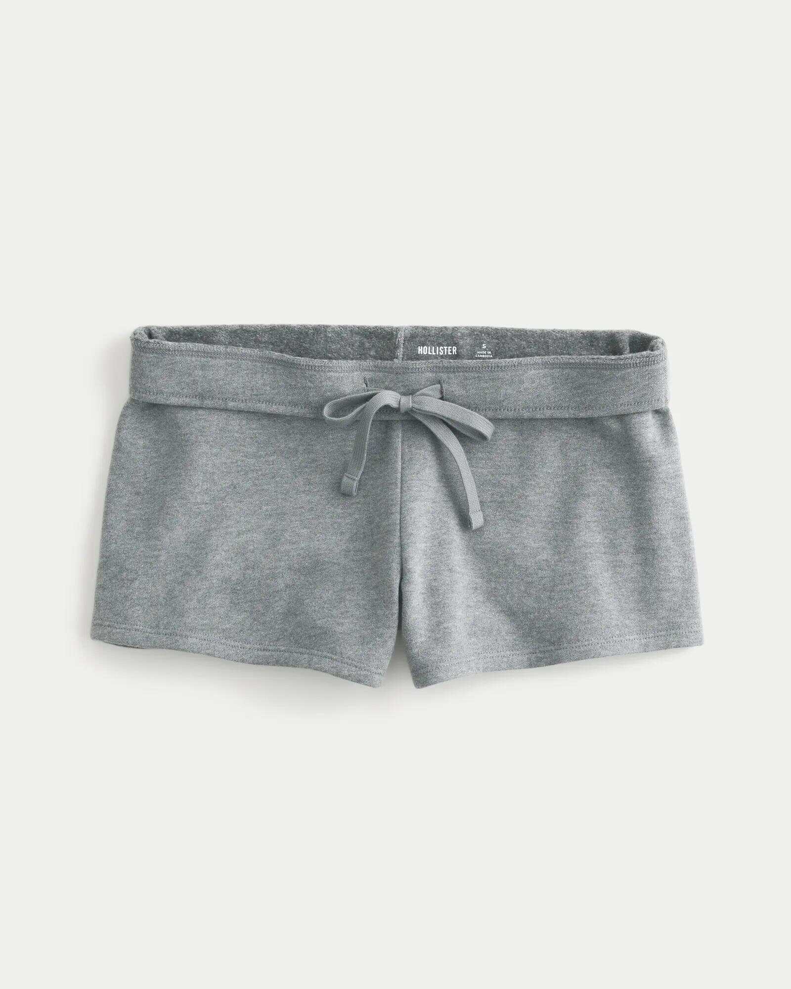 Side Stripe Fleece Mini Shorts
