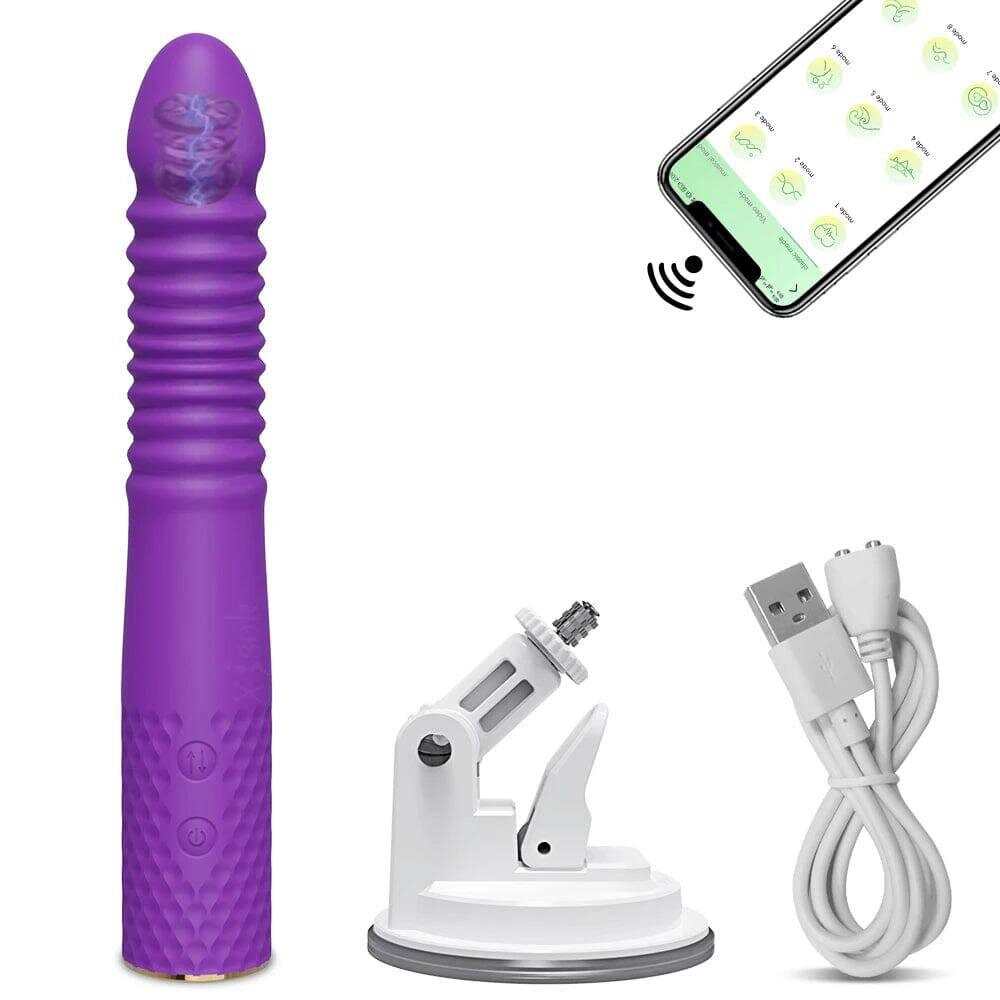Telescopic Dildo Vibrator – Automatic G-Spot Thrusting Toy
