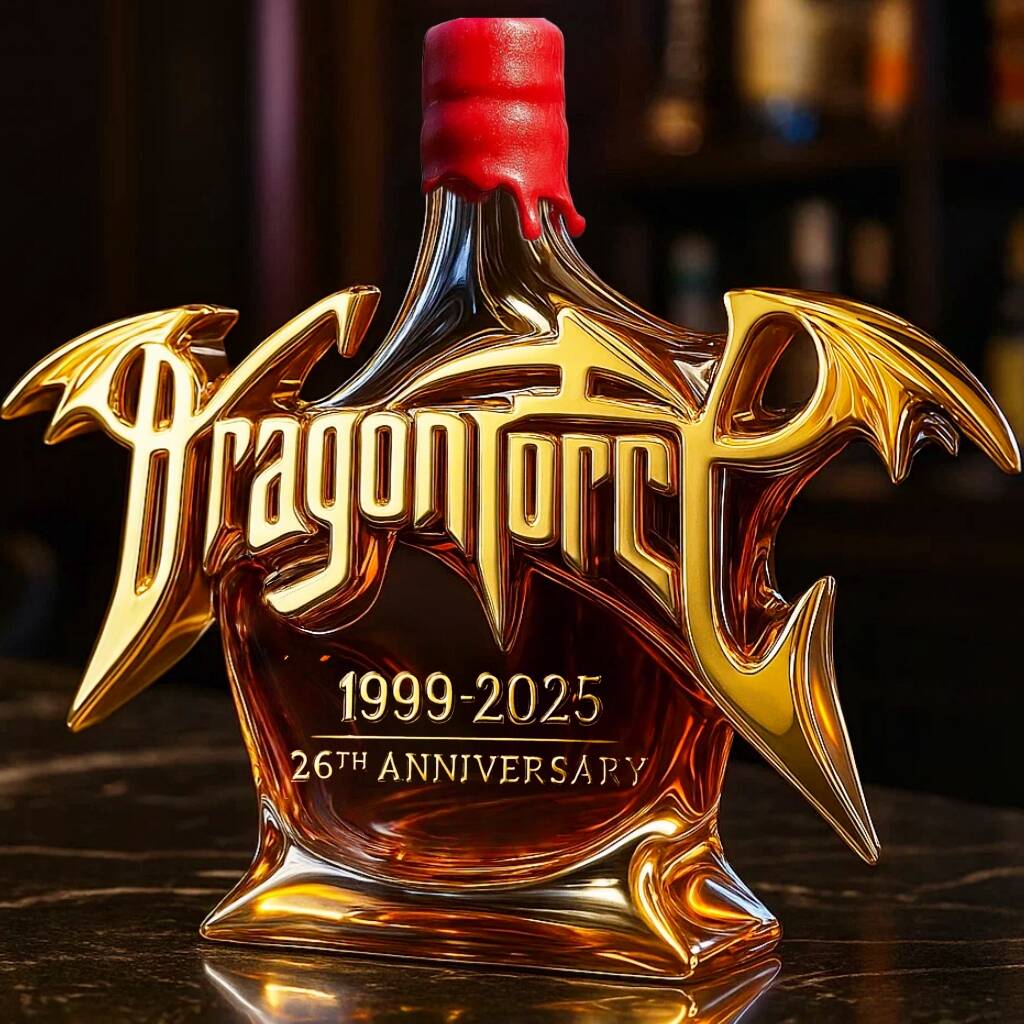 Dragon Force 26th Anniversary Whisky Bottle