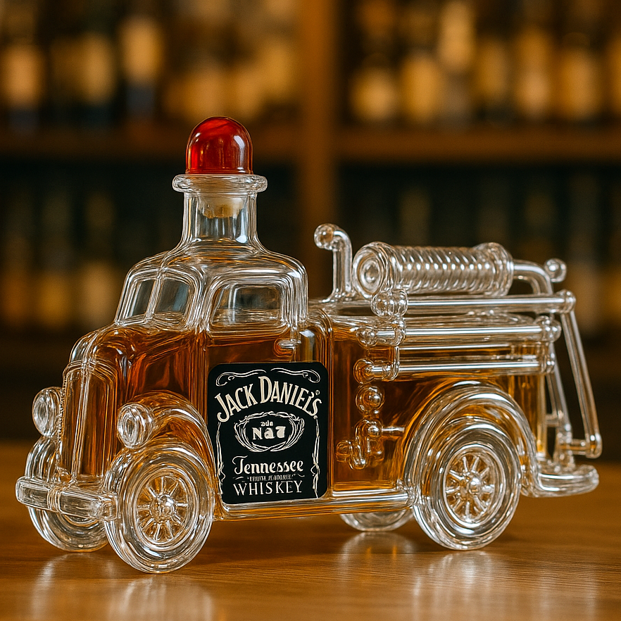 🚨Vintage Fire Truck Whiskey Bottle