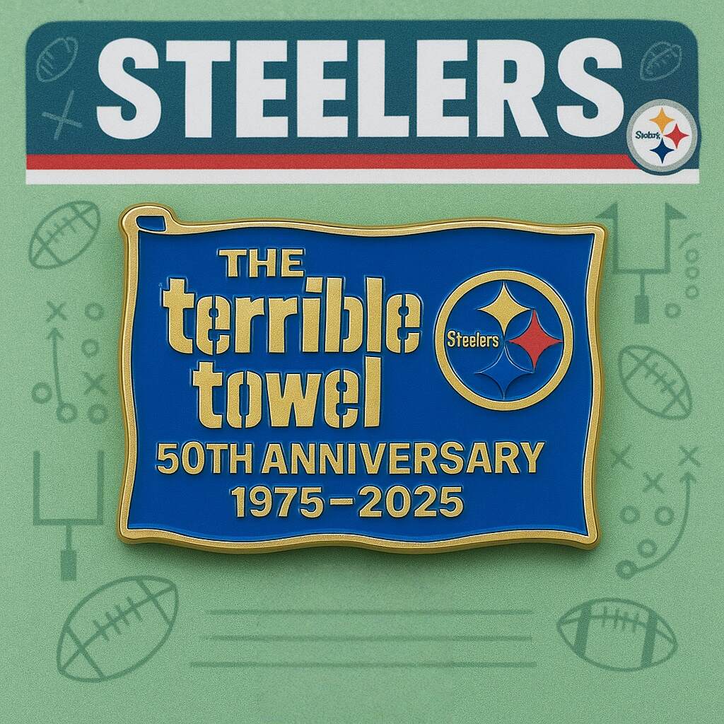 Terrible Towel 50th Anniversary Badge