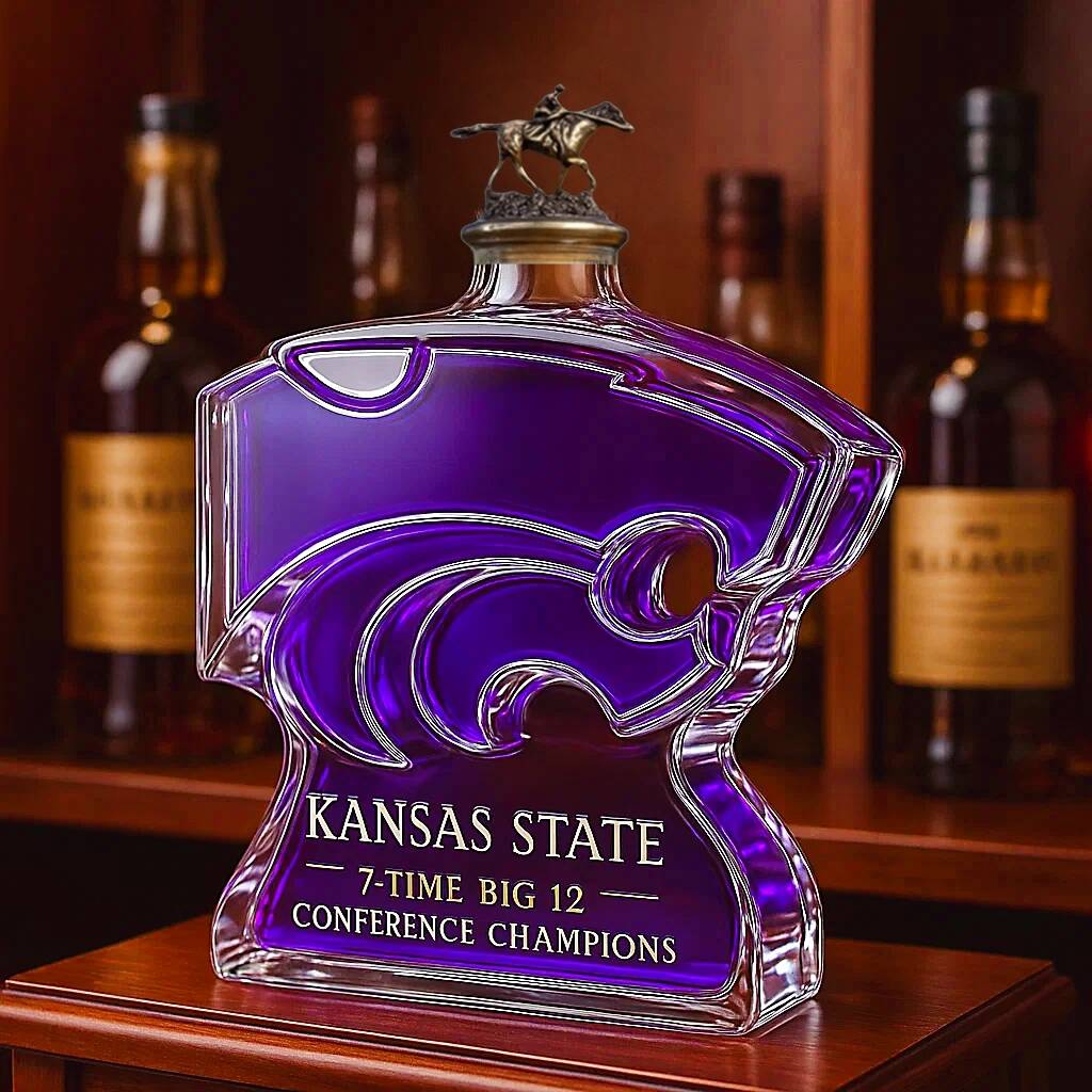 Kansas State Wildcats 7-time Big 12 Conference Champions Whiskey