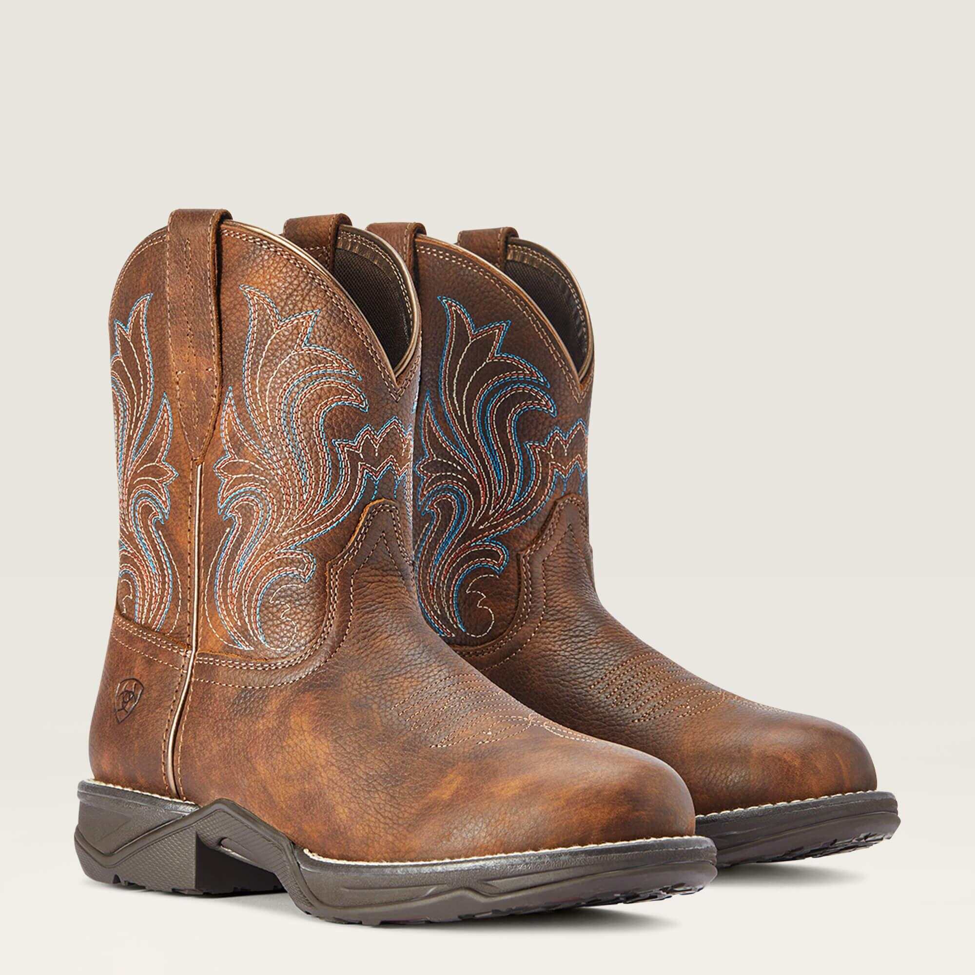 Anthem Round Toe Shortie Western Boot
