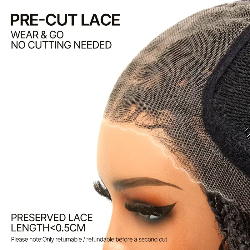 [New Arrival] Frodio Veralux™ Fiber 13×5 Lace Front Glueless Braided Wig – Two-Strand Twist Braids Style, Beginner Friendly