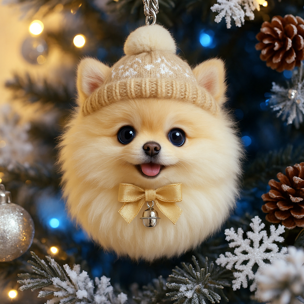 Holiday Pom-Pom Pet Ornaments