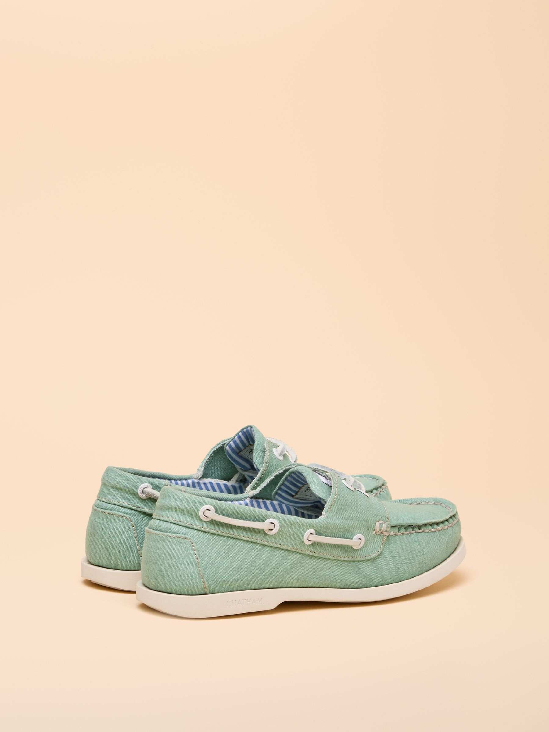 Joules X Chatham Yellow Jetty Deck Shoes
