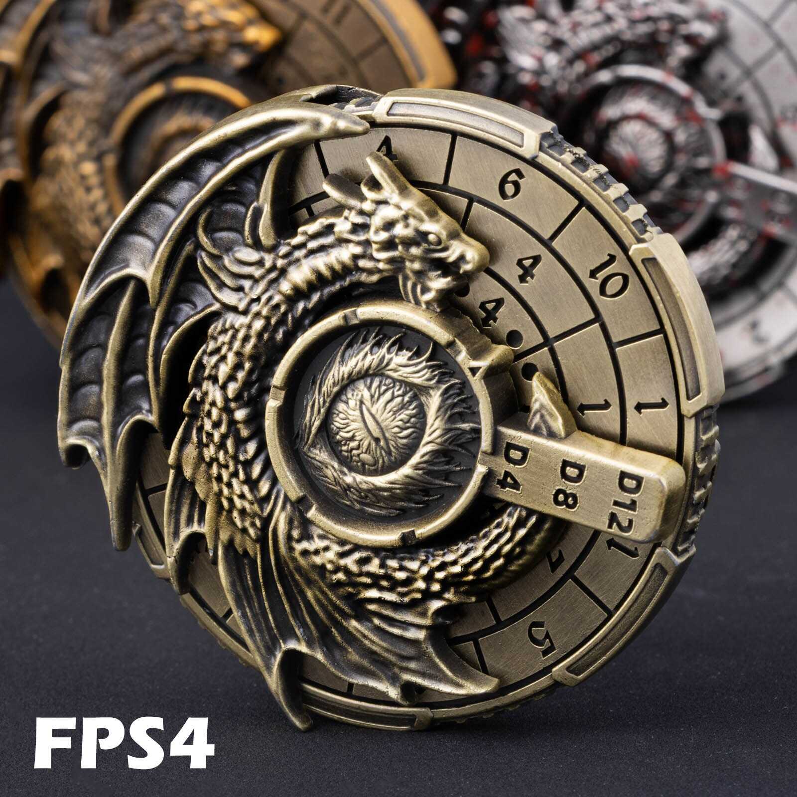 7-in-1 DnD Metal Dragon Compass Dice