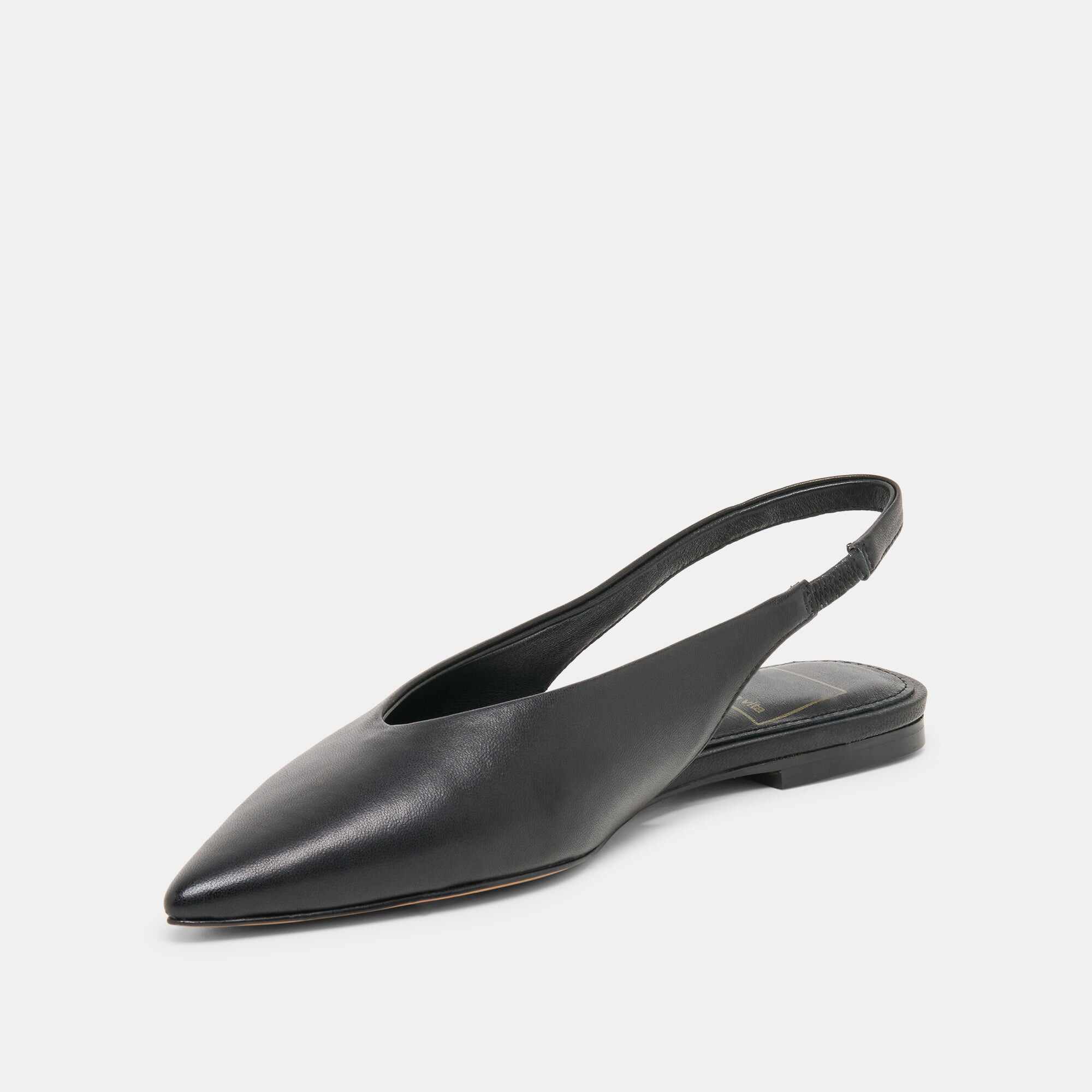 KENDLE FLATS BLACK LEATHER