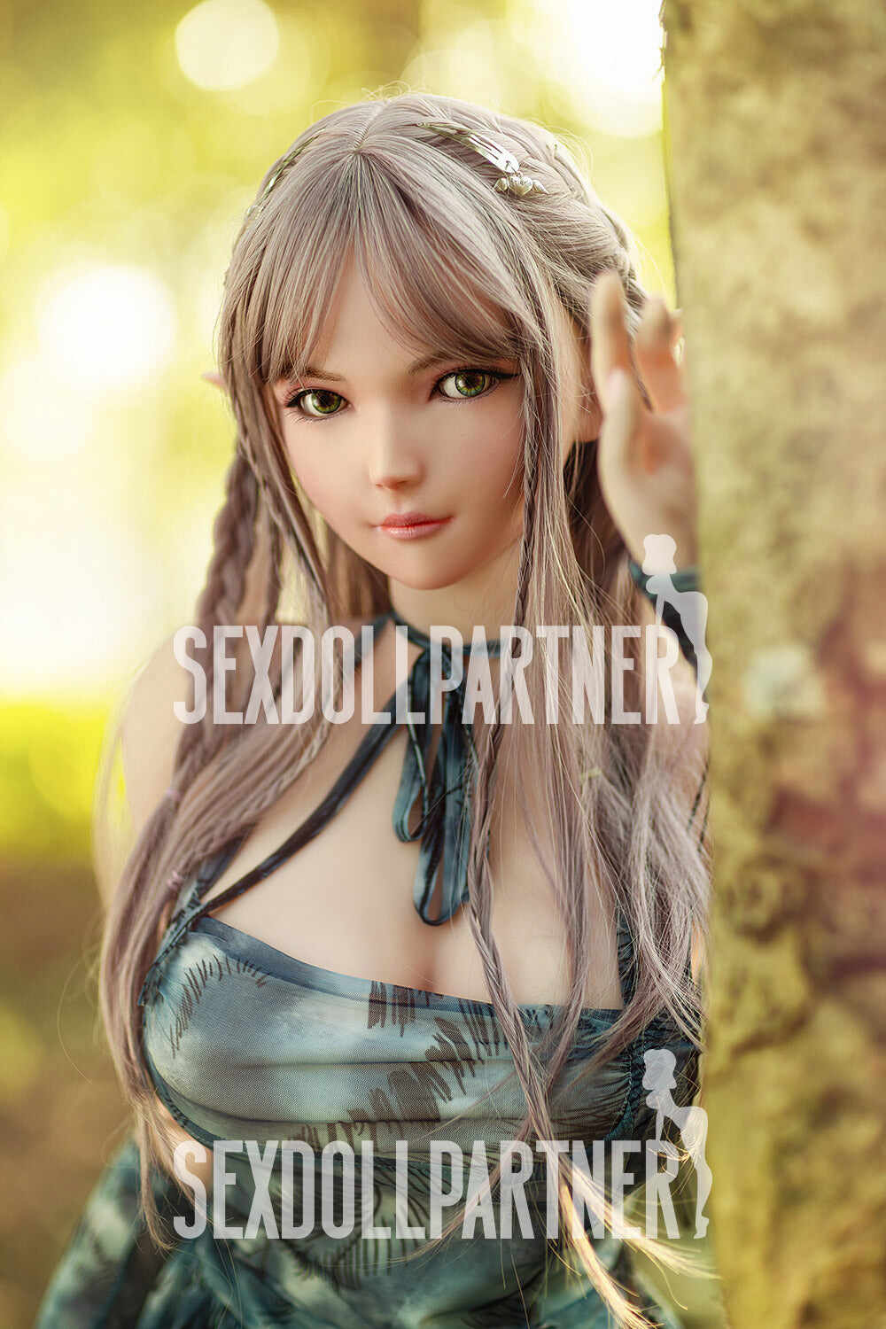 EU Stock - RIDMII Aggie Unique Design 5ft34/ 163cm Silicone Head ELF Hentai Blonde Realistic Sex Doll