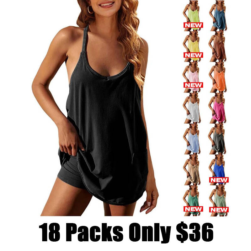 💝Last Day Promotion⚡Women's Womens Athletic Sleeveless Mini Dress