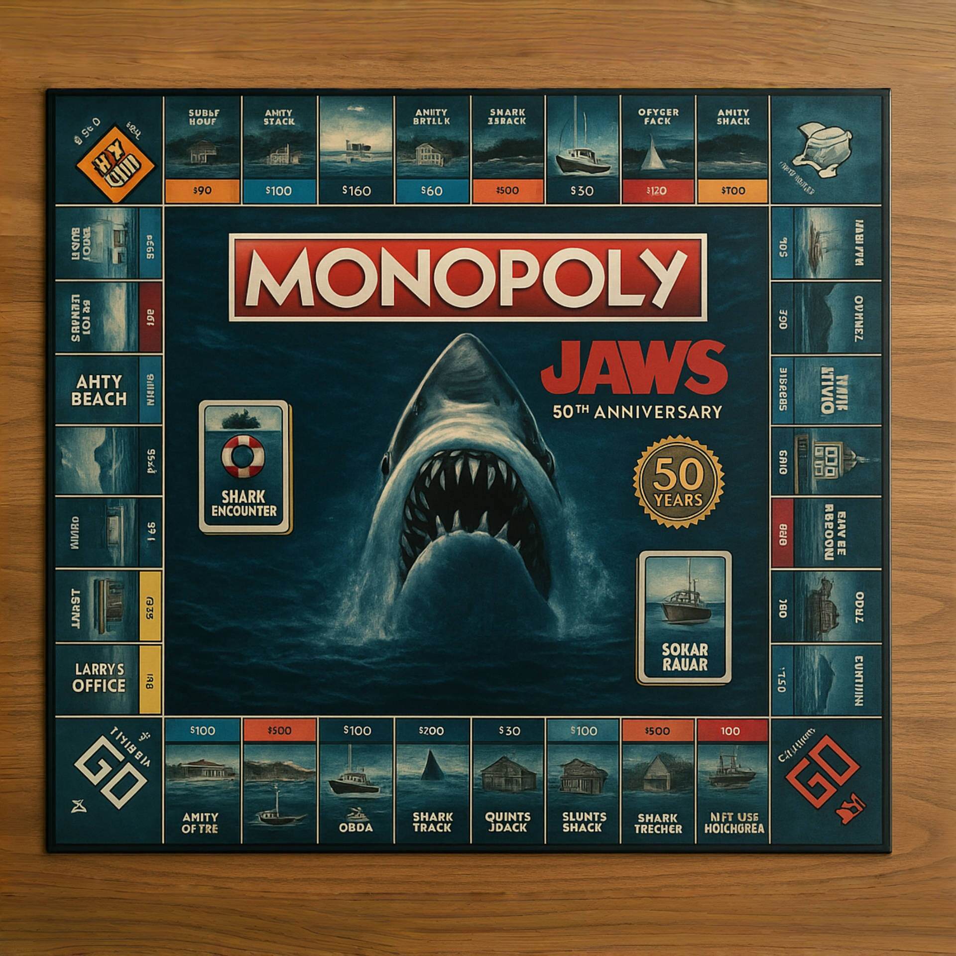 MONOPOLY: JAWS 50th Anniversary Edition