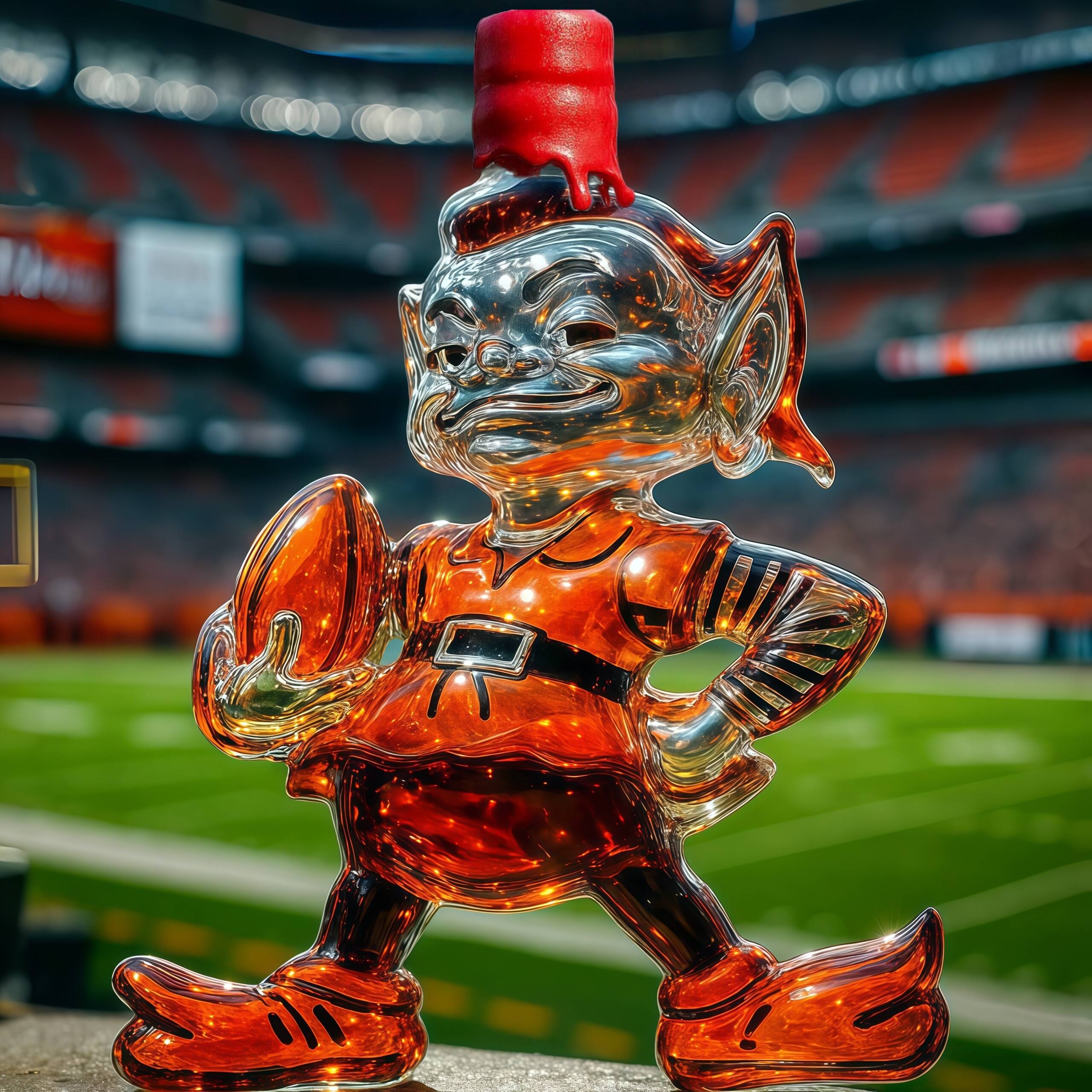 Cleveland Browns whiskey bottle