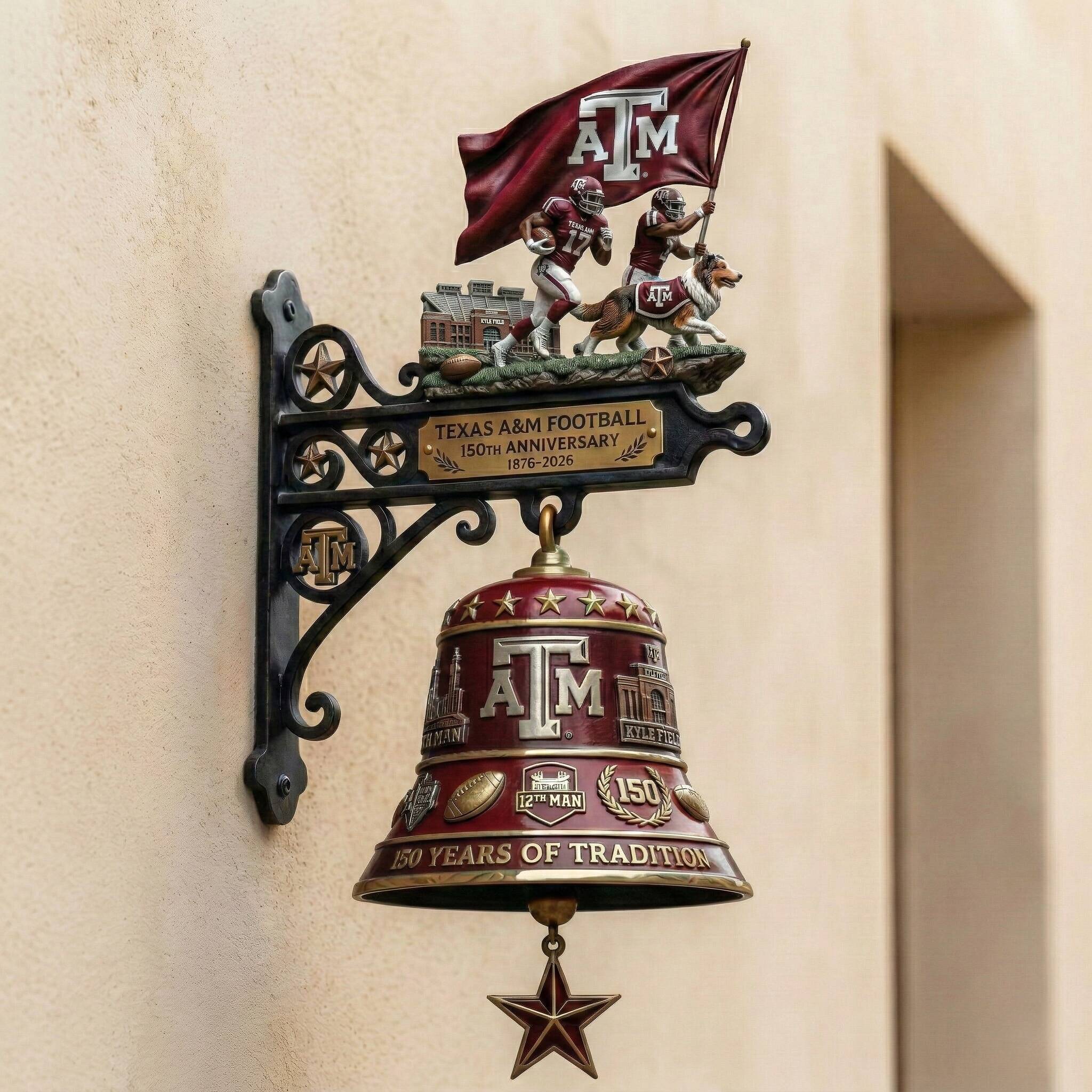 🤠 Texas A&M Football – 150th Anniversary Commemorative Bell (1876–2026)