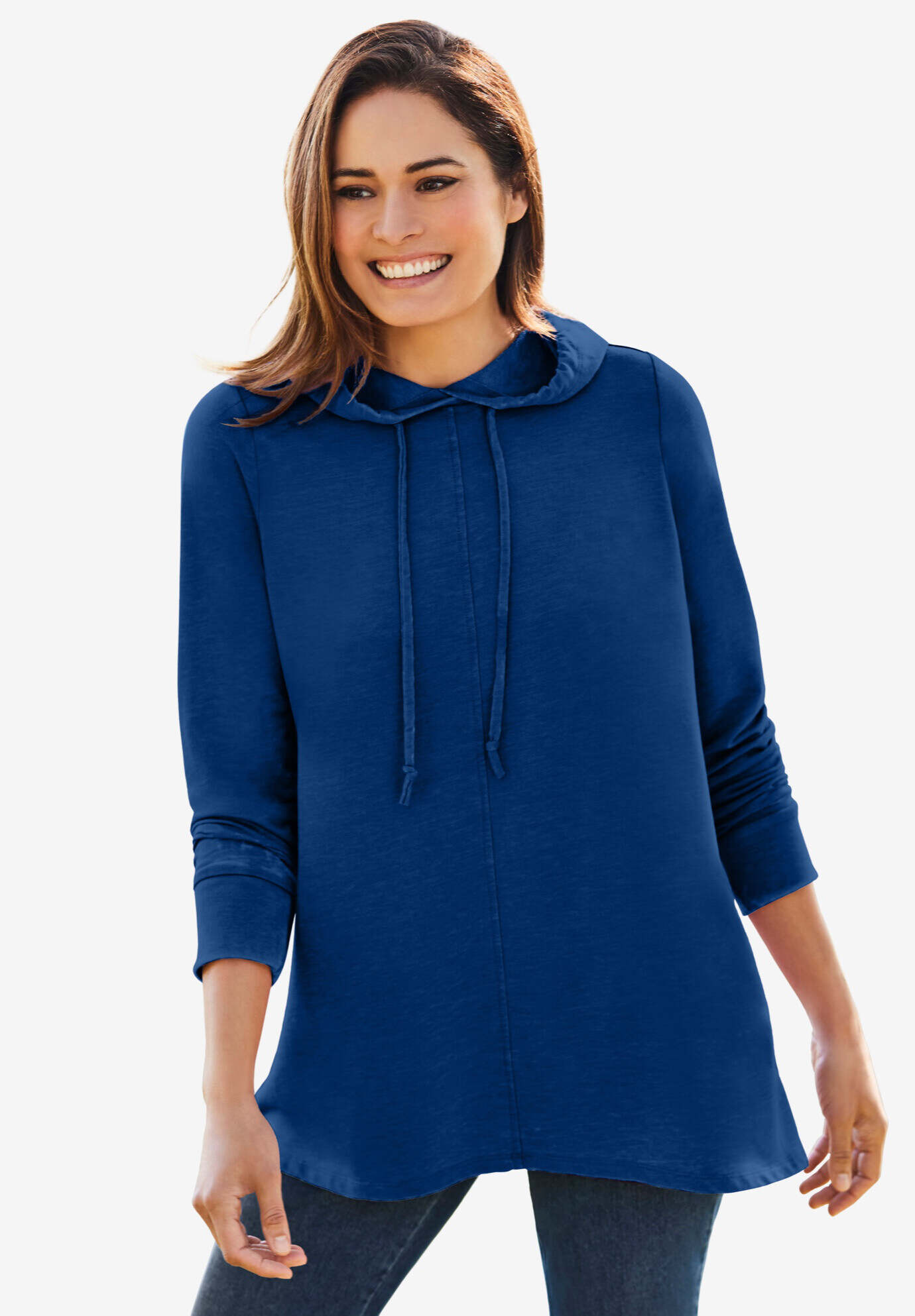 Cloud Bliss Pleat-Back Swing Sweatshirt