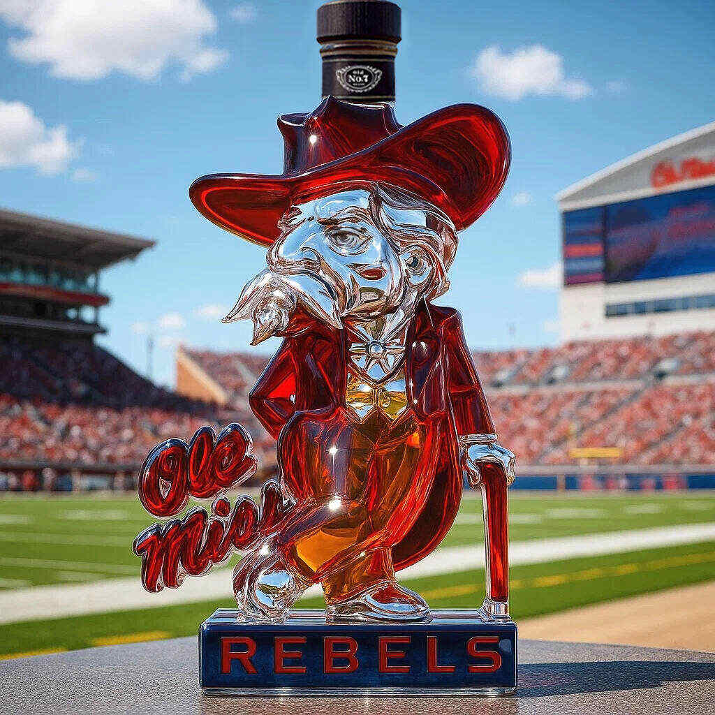 Ole Miss Rebels Whiskey bottle