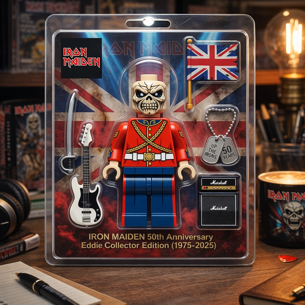 IRON MAIDEN 50th Anniversary Eddie Building Block Set