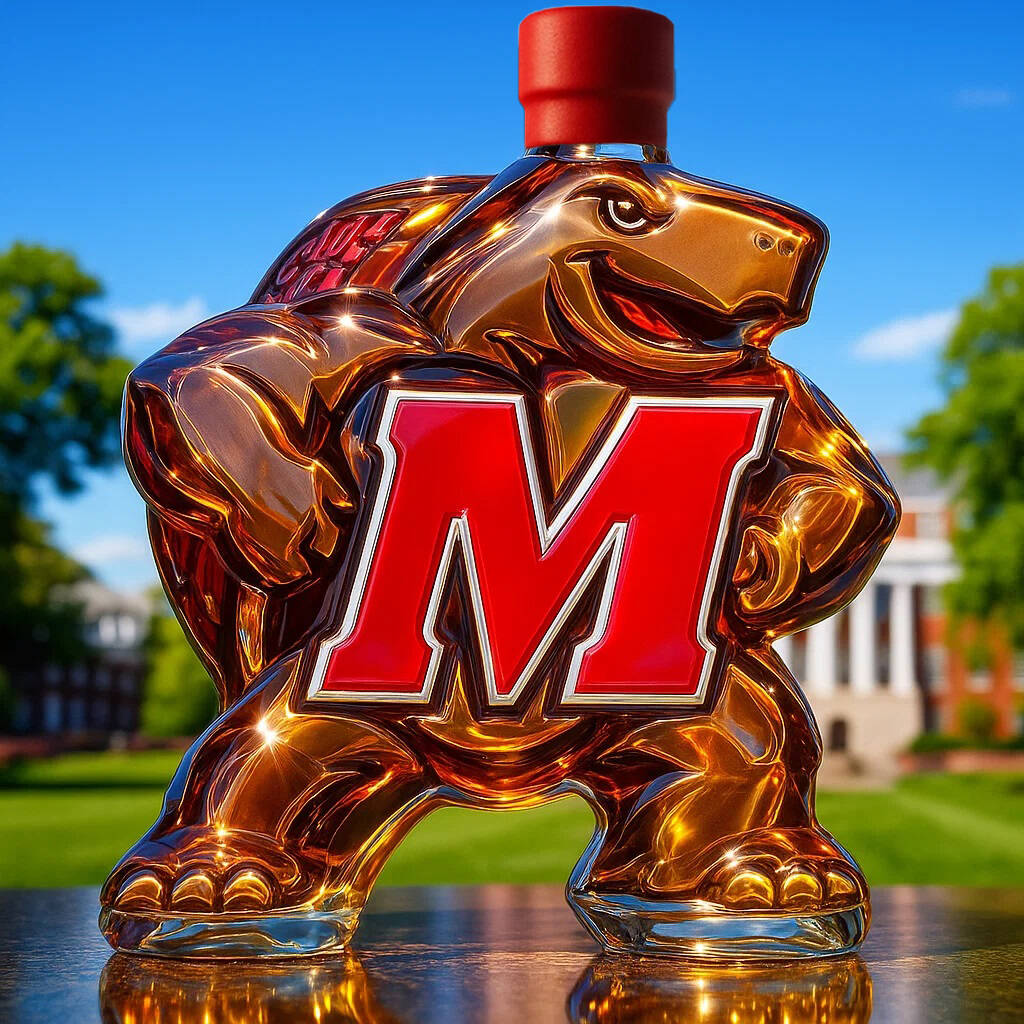 Maryland Terrapins Whisky Bottle