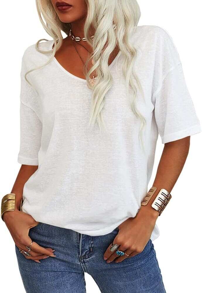 FINAL SALE⚡Summer Casual Half Sleeve T-shirt Basic Tops (Multiple Colors)