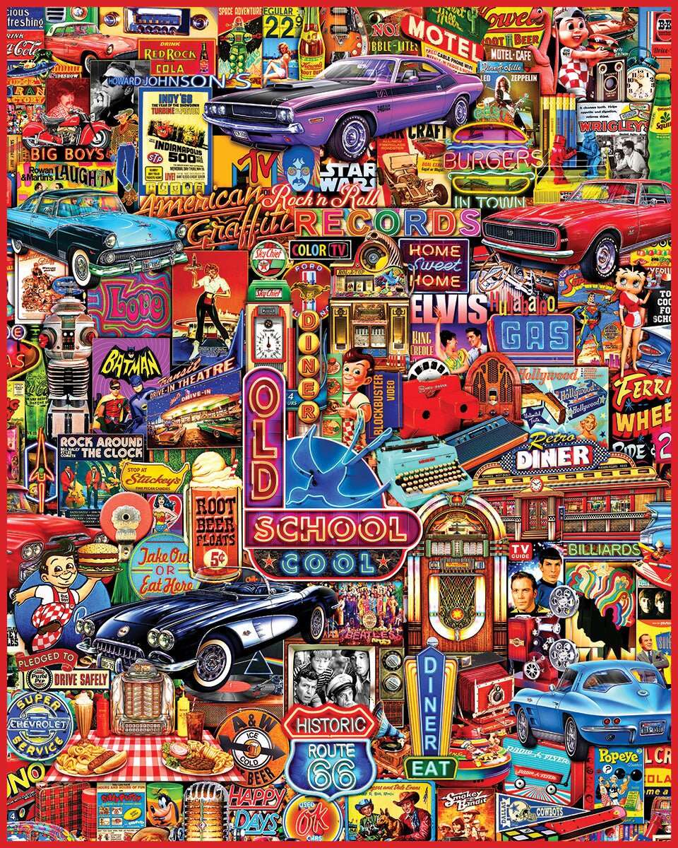 Old School Cool (2080pz) - 1000 Piece Jigsaw Puzzle