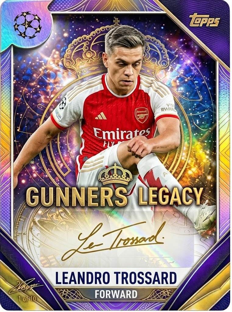 Arsenal F.C. 140th Anniversary Topps Legacy Collection Ultra Premium Trading Cards
