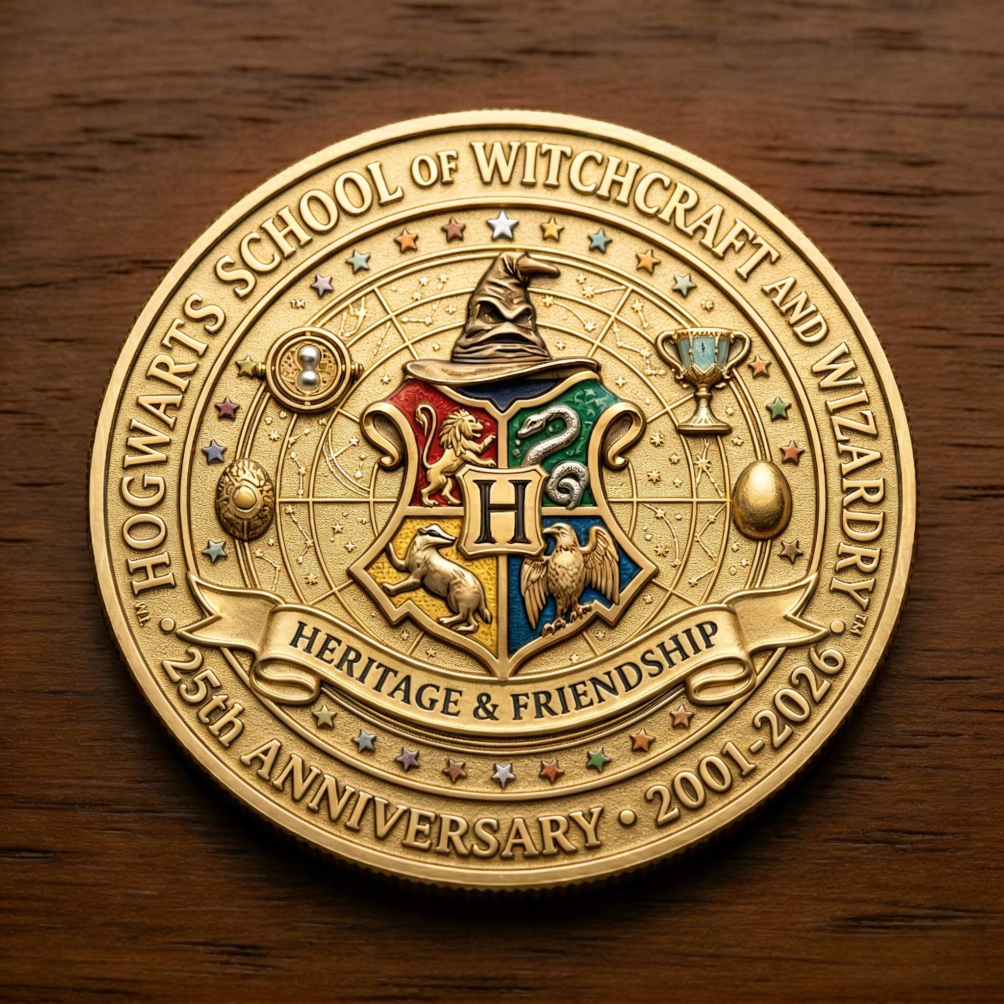 Harry Potter 25th Anniversary Magical World Limited Edition Coin