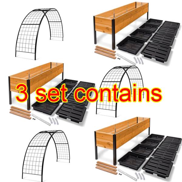 🎍Heavy Duty Standing Garden Planters for ❤️(2' x 8' )