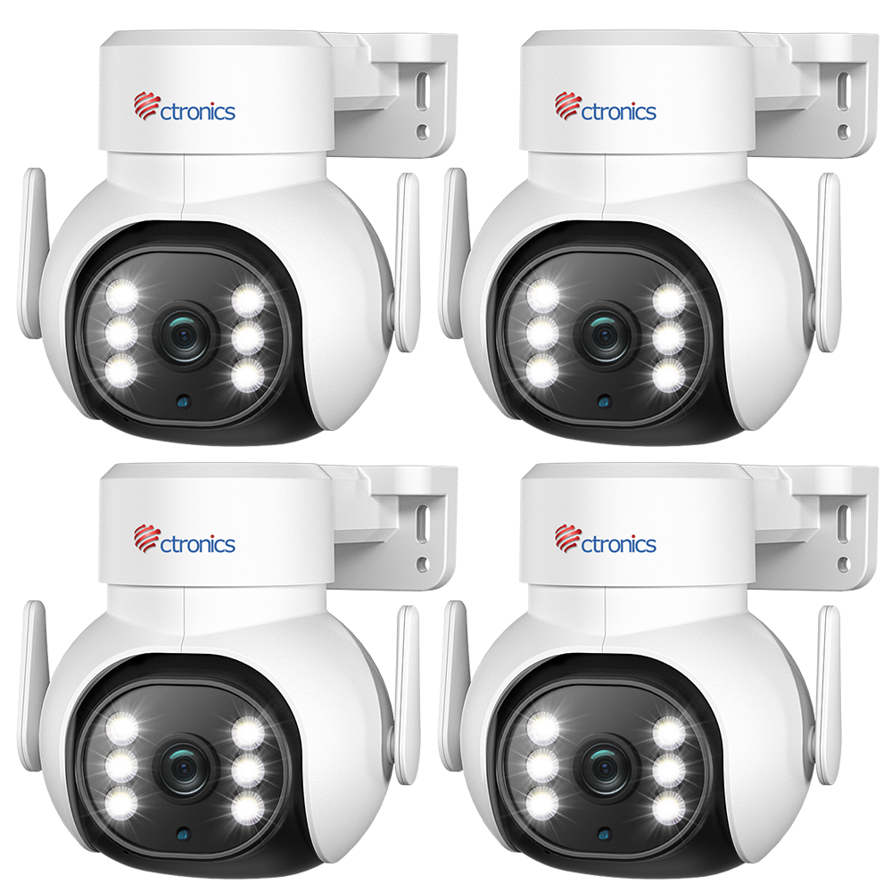 【ONLY $ 29.99】Ctronics 6X Hybrid Zoom Dual Lens 1080P HD WIFI Surveillance Camera with Human Detection and Auto Tracking