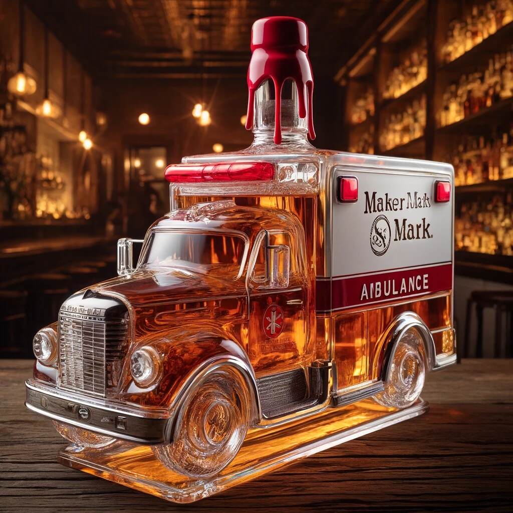 Ambulance Whiskey Bottle