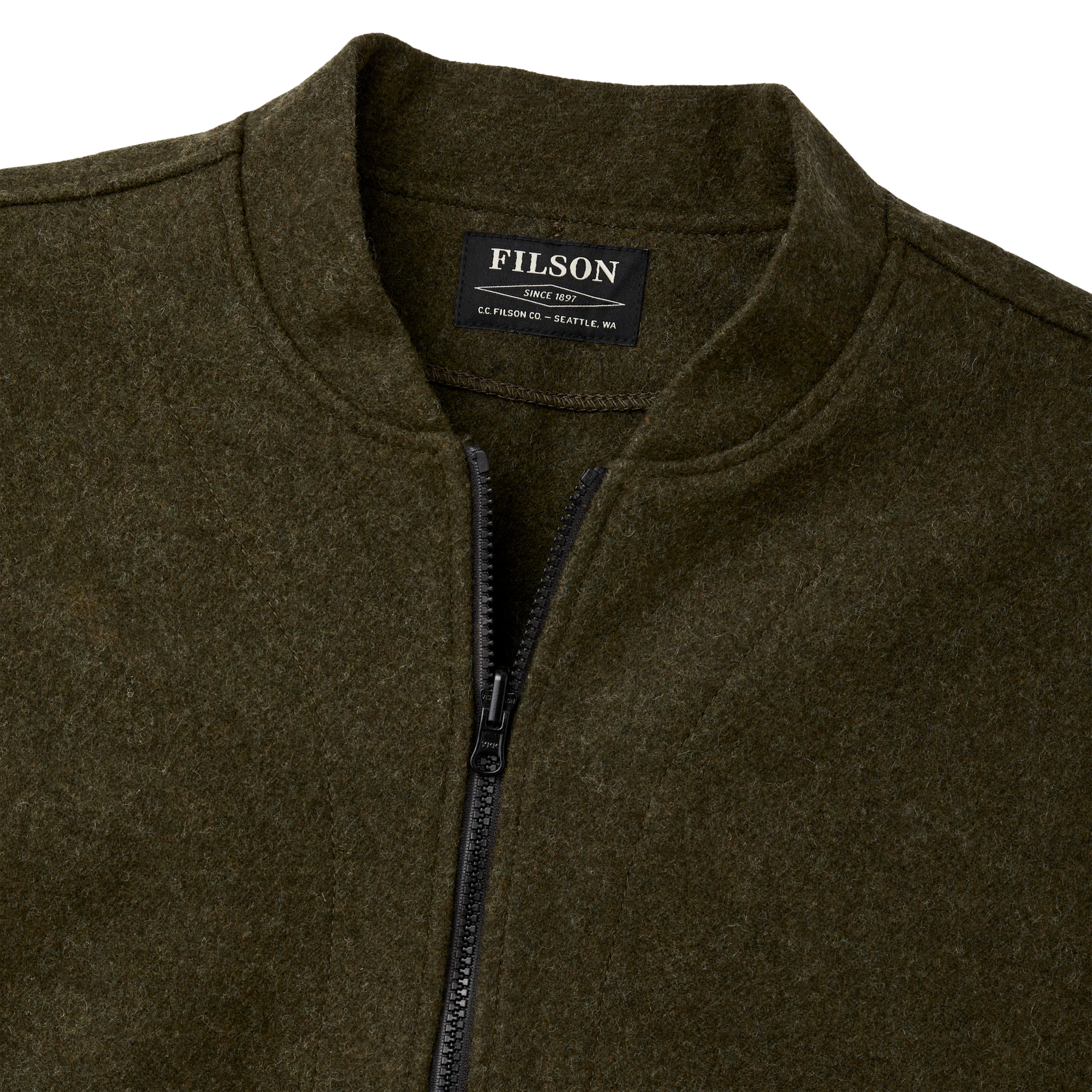 Mackinaw Wool Jacket Liner - Forest Green