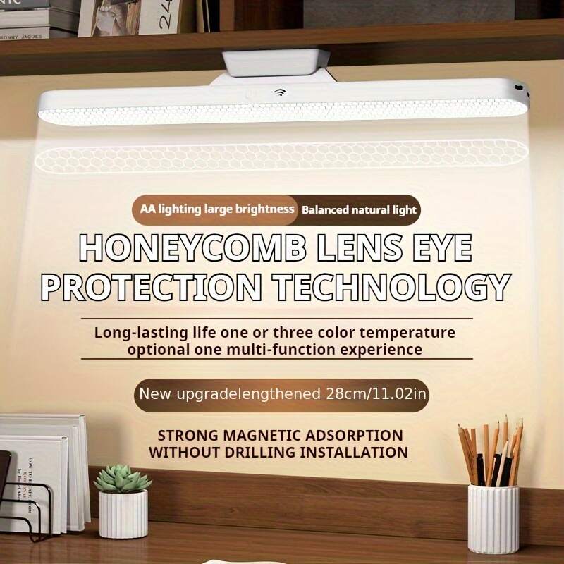 LED Study Light - Soft Eye-care Night Light for Dorm Room Or Bedroom, Flexible Gooseneck Design