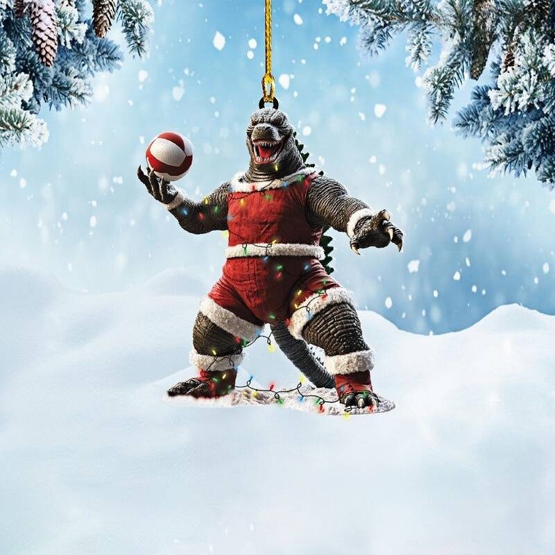 Festive Goodzilla Sports Ornaments
