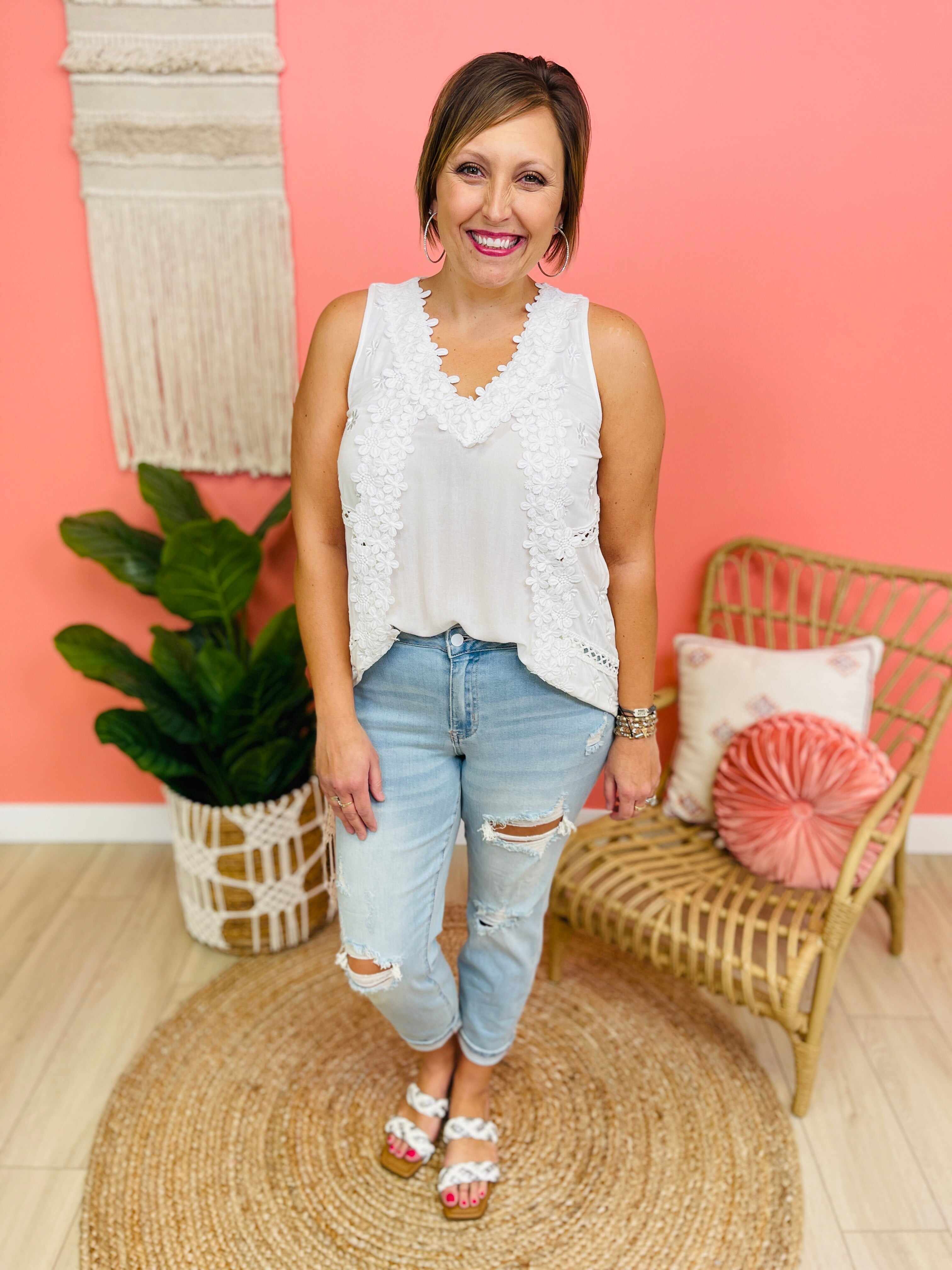 Plus/Reg Blushing Beauty Boyfriend Jeans