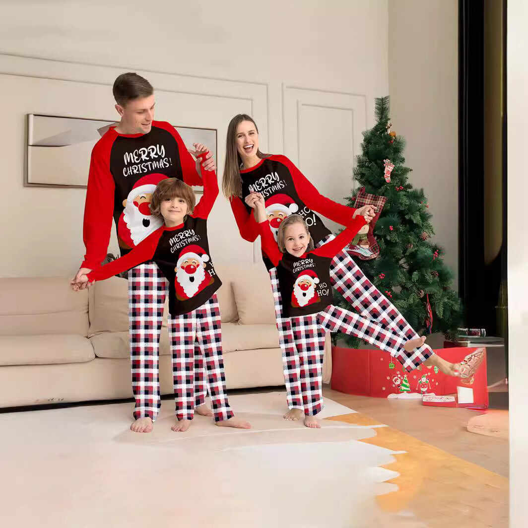 Family Matching Santa Cute Printed Pajama Set