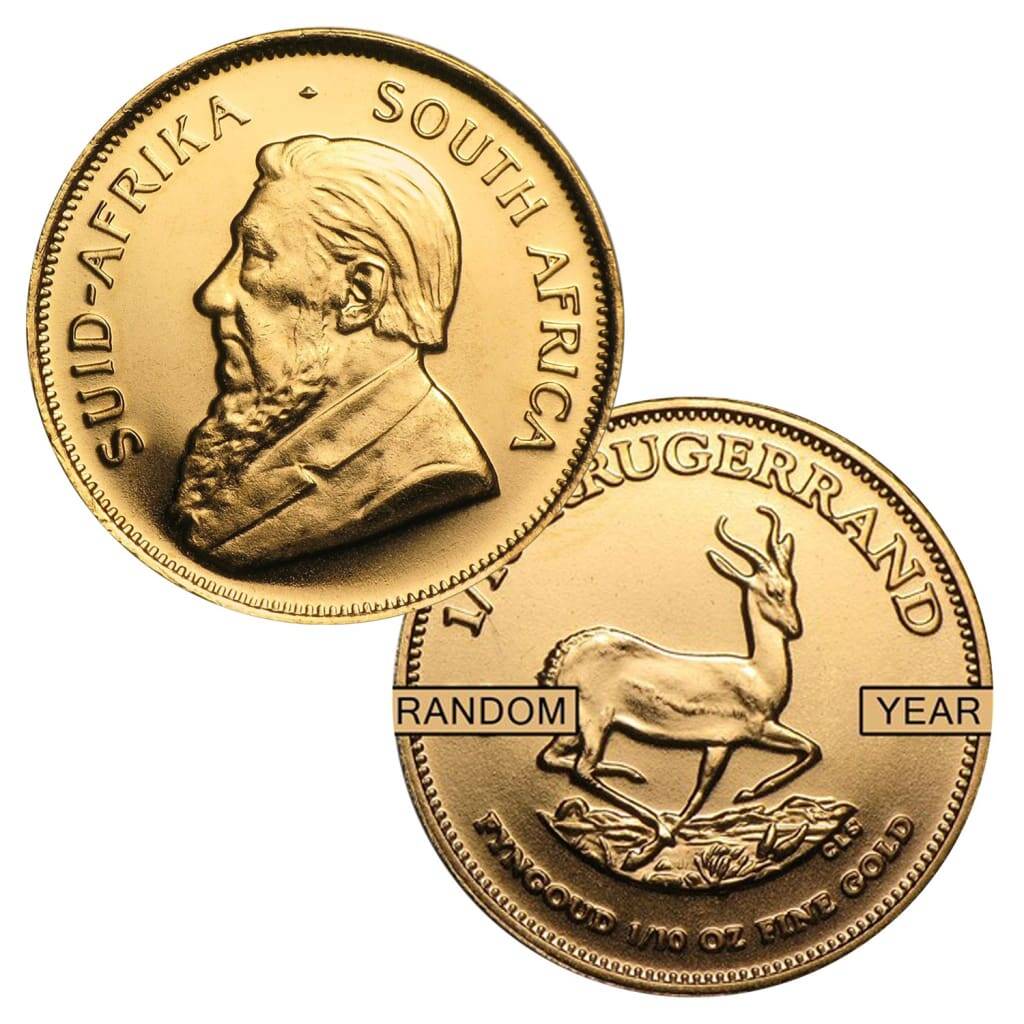 1 oz Gold South African Krugerrand Coin BU Random Year