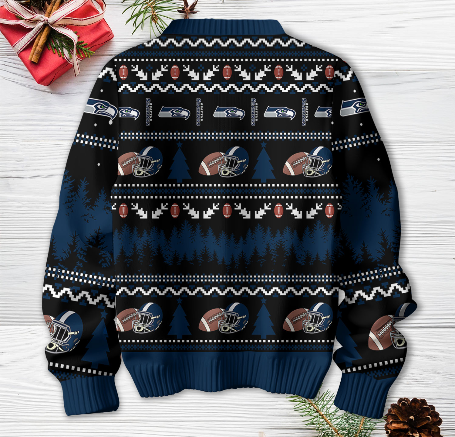 Seattle Seahawks | Premium NFL Tis The Season Ugly Sweater HY