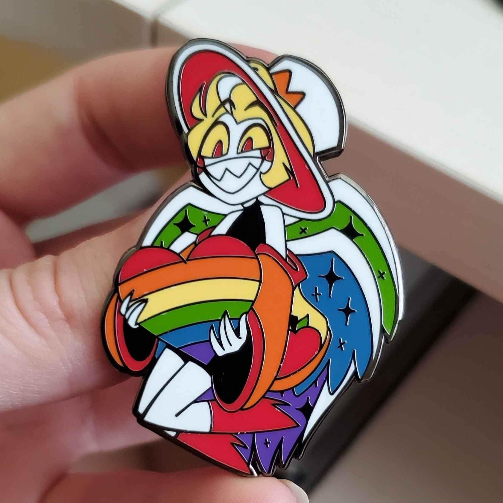 🌈Hazbin Hotel Enamel Badges