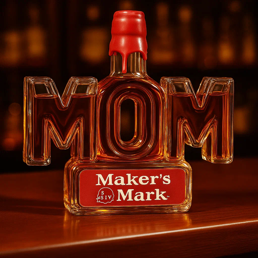 MOM Whiskey Bottle