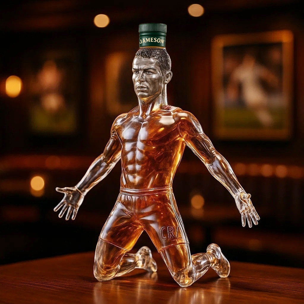 Cristiano Ronaldo Whiskey Bottle