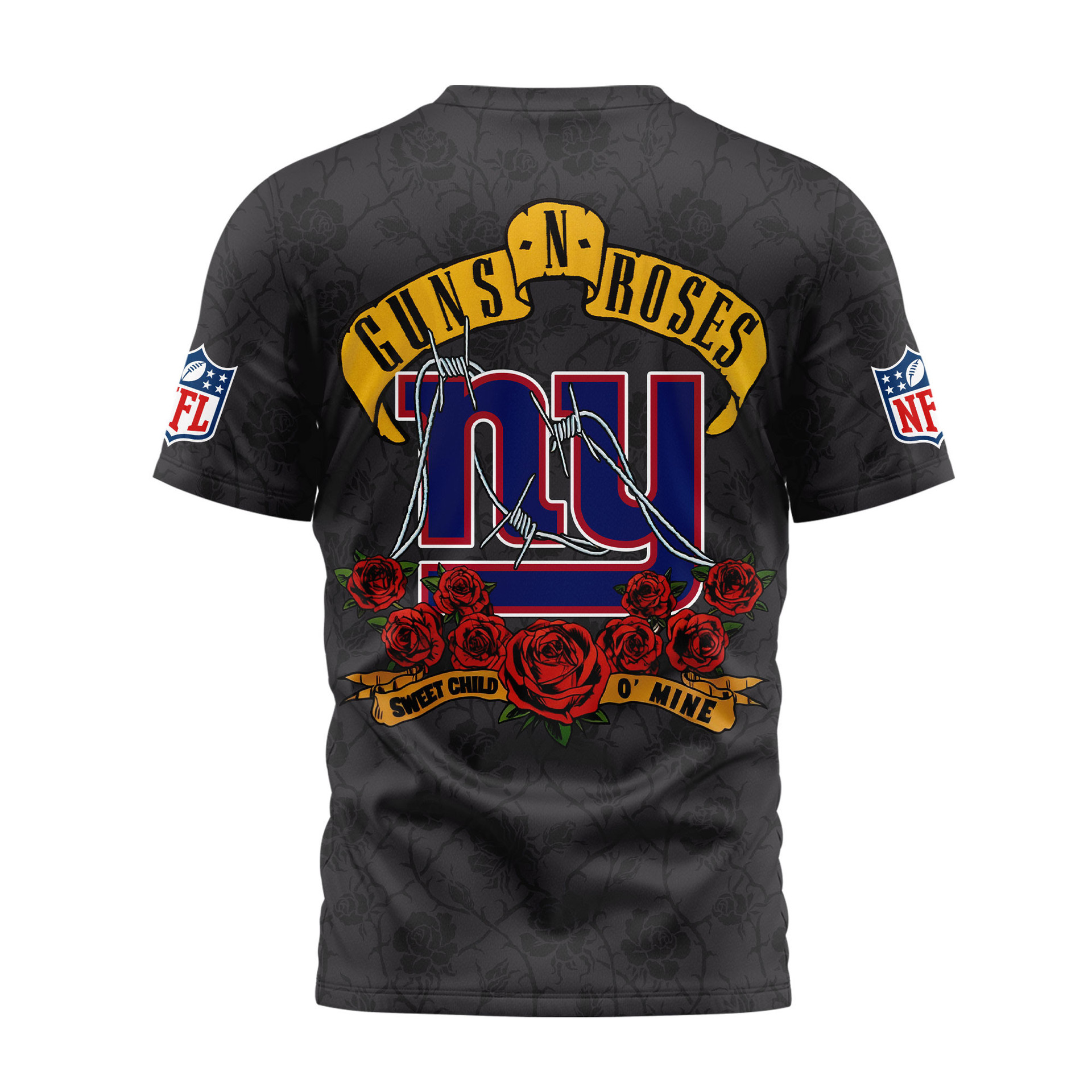 New York Giants | Premium NFL Guns N' Roses 3D Shirt MM