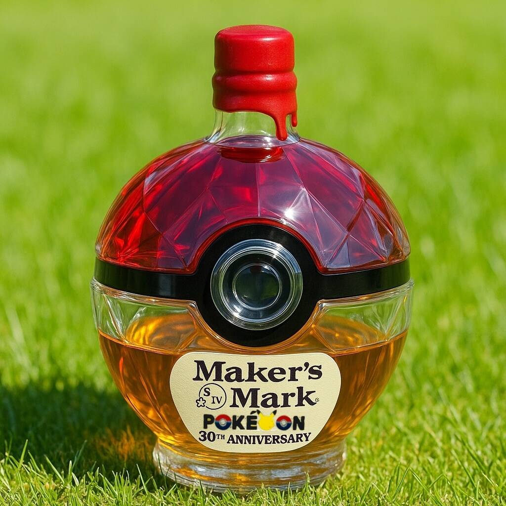 Poké Ball Whiskey Bottle