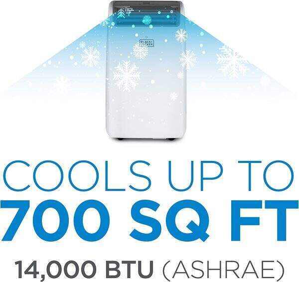 Air Conditioner, with Remote Control,14,000 BTU Air Conditioner Portable for Room up to 700 Sq. Ft.
