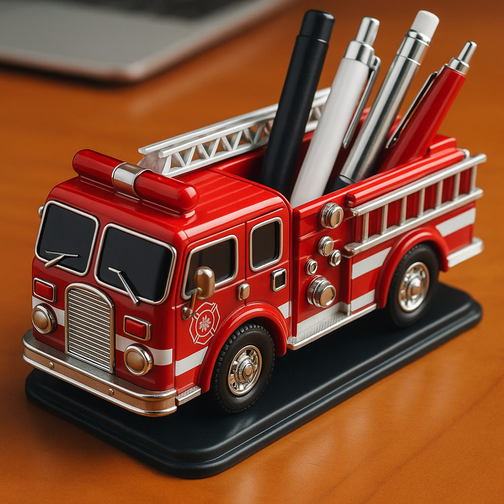 Fire Truck Pen Holder